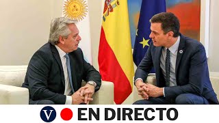 DIRECTO: Pedro Sánchez recibe al presidente de la República Argentina, Alberto Fernández