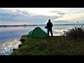 SOLO WILD CAMP ON A LAKE | THAMES ESTUARY AND CLIFFE FORT | WALKING IN KENT: LOWER HIGHAM