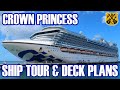 Crown Princess Ship Tour - Our Narrated Video Tour With Deck Plans - February 2020 - ParoDeeJay