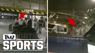Conor McGregor & Entourage Injure UFC Fighter In Bus Attack, Insane Video | TMZ Sports