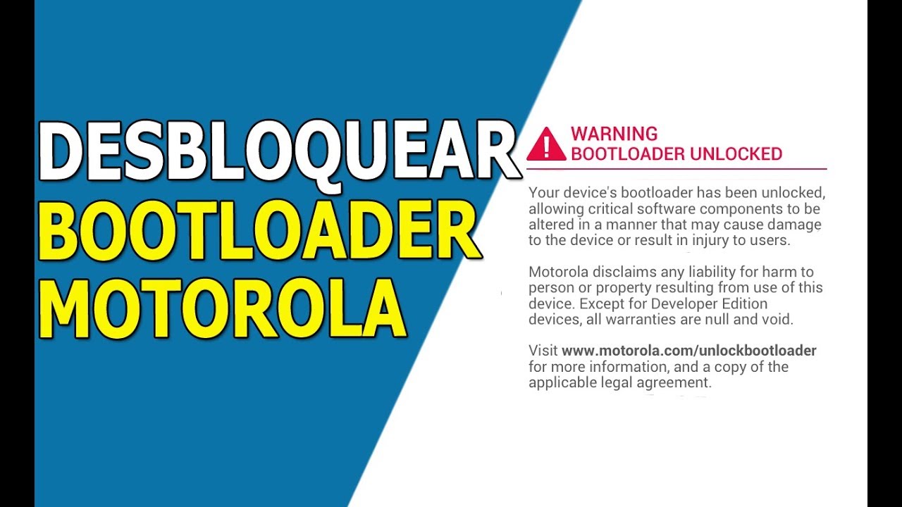 Desbloquear Bootloader. Motorola Bootloader Unlock. El Paso Previo Para ...