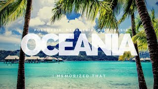 OCEANIA: Countries and Capitals of Polynesia, Melanesia, and MIcronesia