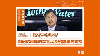 20210214 活水台語主日 - 如何認識罪的本質以及逃離罪的試探How to Recognize Sin and Flee Temptation