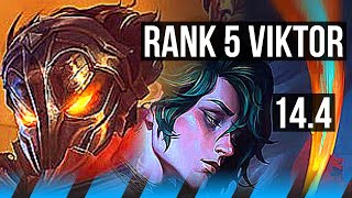 VIKTOR vs HWEI (MID) | 13/0/4, Rank 5 Viktor, Legendary | TR Challenger | 14.4