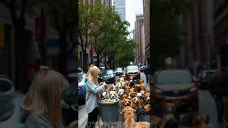 Dogs Line Up for Gifts #cutenessbay