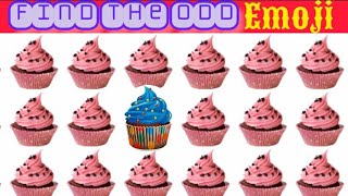 Find your favourite cupppy cake ||  find the odds emoji out || cup cake || kids favourite cupcakes