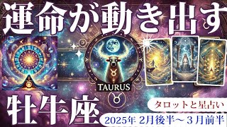 【牡牛座】2月後半から3月前半、おうし座の運勢：新しい挑戦が幸運を呼ぶ時期。直感を信じ自分の気持ちを大切にすると、願いが叶い幸せな未来が訪れるでしょう。