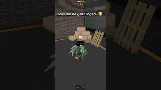 bro went flying 😂 #mm2 #roblox #robloxfunny #mm2fyp #fyp