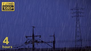 激しい雨の音でリラックスする４時間 / Relax with heavy rain sound for 4 hours