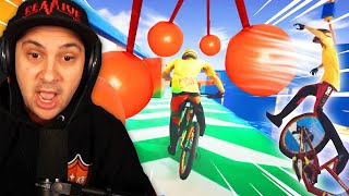 I Did The CRAZIEST STUNTS To Complete This Impossible Bike Course... | Descenders Wipeout
