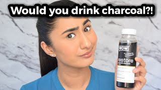 WOW Juice Drink | ACTIVATED CHARCOAL IN JUICE?! | MINSMEALS