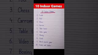 10 indoor games name in english/indoor game/indoor games name #shorts #youtubeshorts