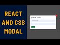 React and CSS only Modal