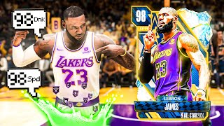 GALAXY OPAL LEBRON JAMES GAMEPLAY! HE CAN DO IT ALL IN NBA 2K24 MYTEAM!