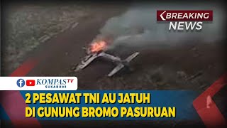 Pesawat TNI AU Jatuh di Lereng Gunung Bromo Pasuruan