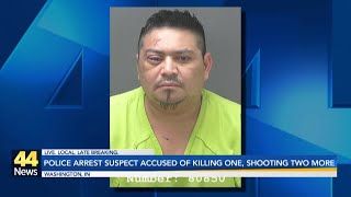 Police arrest suspect accused of killing one, shooting two more in Washington, Ind.