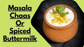 Masala Chaas recipe | Spiced Buttermilk recipe . #viralshorts #youtubeshorts #ytshorts #shorts