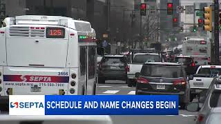 SEPTA schedule and name changes begin