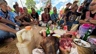 Ritual Adat Bagi Burung Kenyalang Makan // Gawai Dayak Tampun Juah,Kalimantan…//