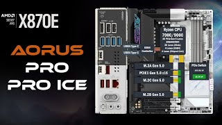 Gigabyte X870E Aorus Pro and Pro Ice - All PCIe Connections