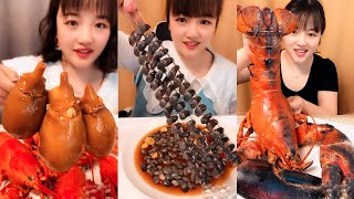 [大食い】超激辛のシーフードをチャレンジ、本当に辛い。食べないで下さいね  132#