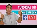 HOW TO STREAM A PRE-RECORDED VIDEO ON FB USING ONE STREAM LIVE I TUTORIAL