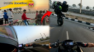 Crowd Reaction On Kawasaki Z900 😻 | 3rd Gear Top Speed 🥵#dumka #jharkhand