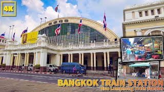 Bangkok Hua Lamphong TRAIN Station , Walk around station and its surroundings