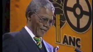 Mandela Wembley Stadium release from prison speech 1990