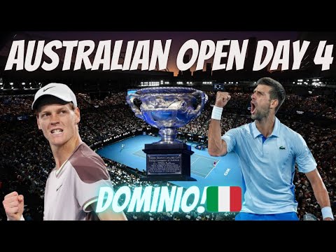 AUSTRALIAN OPEN DAY 4:SINNER DOMINA!🥕AVANTI COBOLLI,OUT MUSETTI E ...