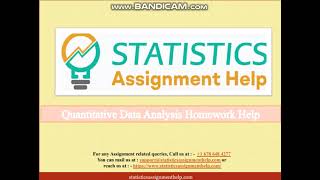 Quantitative Data Analysis Assignment Help