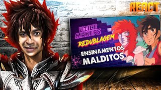 Ri MUITO | Cavaleiros do Zodíaco - ENSINAMENTOS MALDITOS - Voice Makers #React