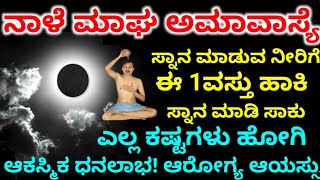 ನಾಳೆ ಮಾಘ ಅಮಾವಾಸ್ಯೆ ದಿನ / ಈ 1 ವಸ್ತು ಸ್ನಾನದ ನೀರಿಗೆ ಹಾಕಿ ಸ್ನಾನ ಮಾಡಿ / ಕಷ್ಟಗಳು ಹೋಗಿ ಆಕಸ್ಮಿಕ ಧನಲಾಭ