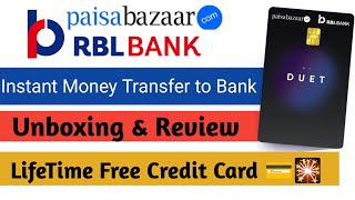 RBL Bank Paisa Bazar Duet Credit Card.Unboxing \u0026 Benifits. Lifetime Free Credit Card #rblcreditcard