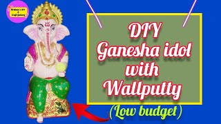 How to make Ganesha idol  | Ganapati murti kaise banaye | Ganesha idol making at home