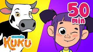 Los 20 Mejores Videos Educativos para Niños en Preescolar (50 minutos) Mundo Kuku