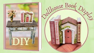 DIY "Little Book House" display for a1:12 dollhouse FROM A KIT!