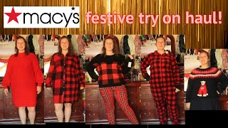 Macy's festive try on haul | Plus Midsize 16/XL | Vlogmas day 3 isn't a Vlog but a try on haul!