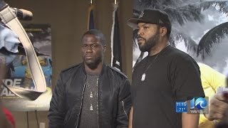 Ride Along 2 stars visit JEB little Creek