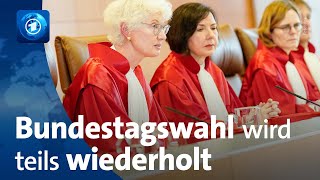 Urteil des Bundesverfassungsgerichts: Bundestagswahl 2021 muss in Berlin zum Teil wiederholt werden