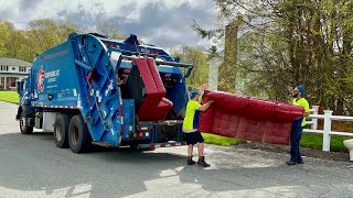 Garbage Truck VS Spring Bulk Piles
