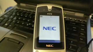 Unlocking a NEC E616 mobile phone