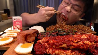 Today's menu is Silbi kimchi The spicy taste of hell mukbang Legend asmr The spicy taste of hell