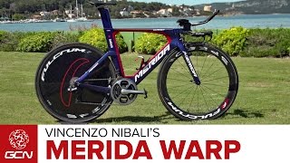 Vincenzo Nibali's Merida Warp TT Team Bike