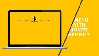 Menu With Hover Effect | CSS - JQUERY Tutorial 2019
