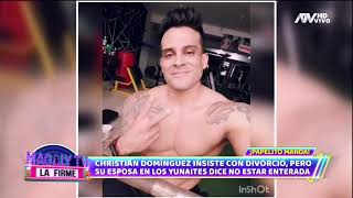 Tania Ríos niega haberle pedido dinero a Christian Domínguez para darle el divorcio