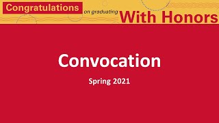 With Honors: Spring 2021 Graduates