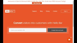 Hellobar Review: How Does Hello Bar Work : #Hellobar
