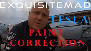 Tesla Paint Correction, Polishing, Buffing, Paint Touch Up day in the life