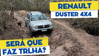 Renault Duster 4x4 fazendo trilha em Ibitipoca MG.